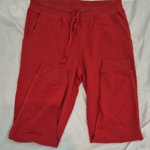 Red Casual Jogger Shorts